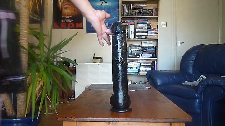 Riding the huge 'COLOSSUS' dildo, again !!!