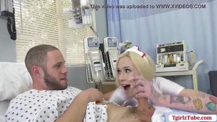 Tv nurse rides eroused patients huge penis