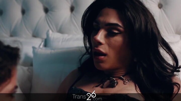 Transgender beauty enjoys passionate encounter with gorgeous woman